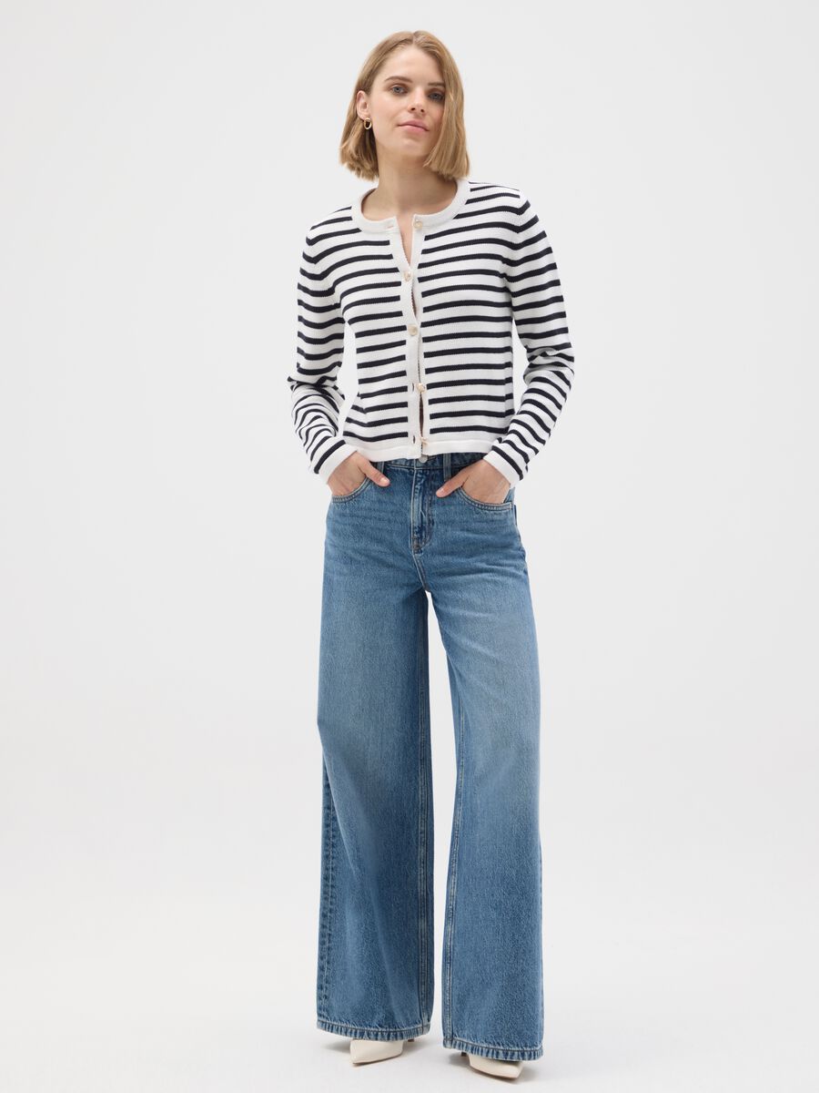 Cardigan in puro cotone multicolor regular fit_1