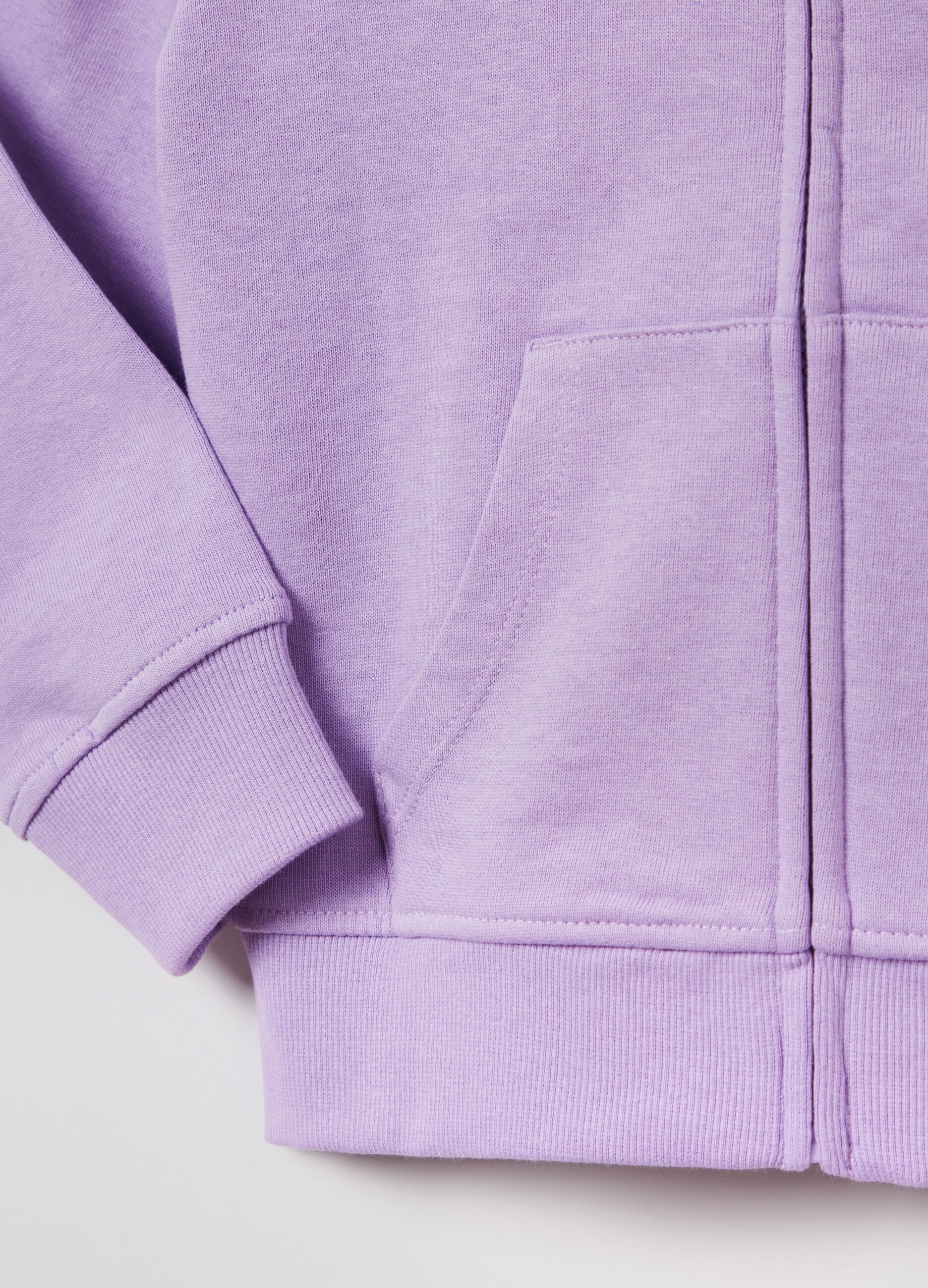 Full-zip in French Terry con cappuccio_2