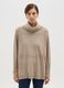 Beige regular fit jumper with high neck_1