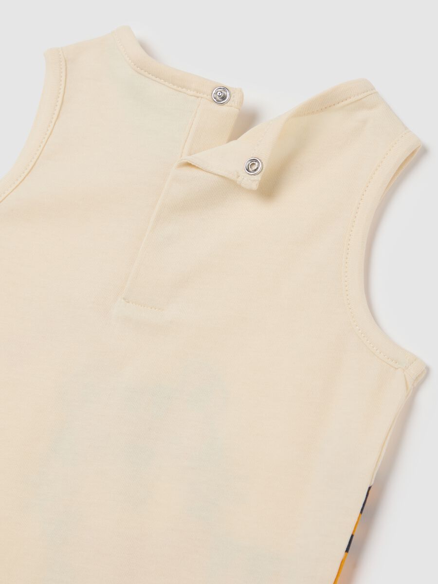 Beige Tiger Print Vest Fagottino_3
