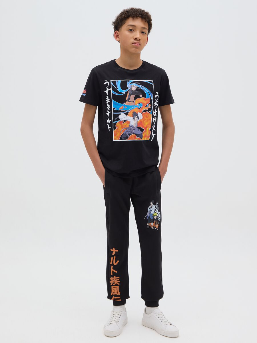 Joggers with drawstring and Naruto  print_1