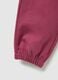 Girls' purple regular fit cotton trousers_3