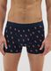 Christmas themed blue stretch cotton regular fit boxers_1