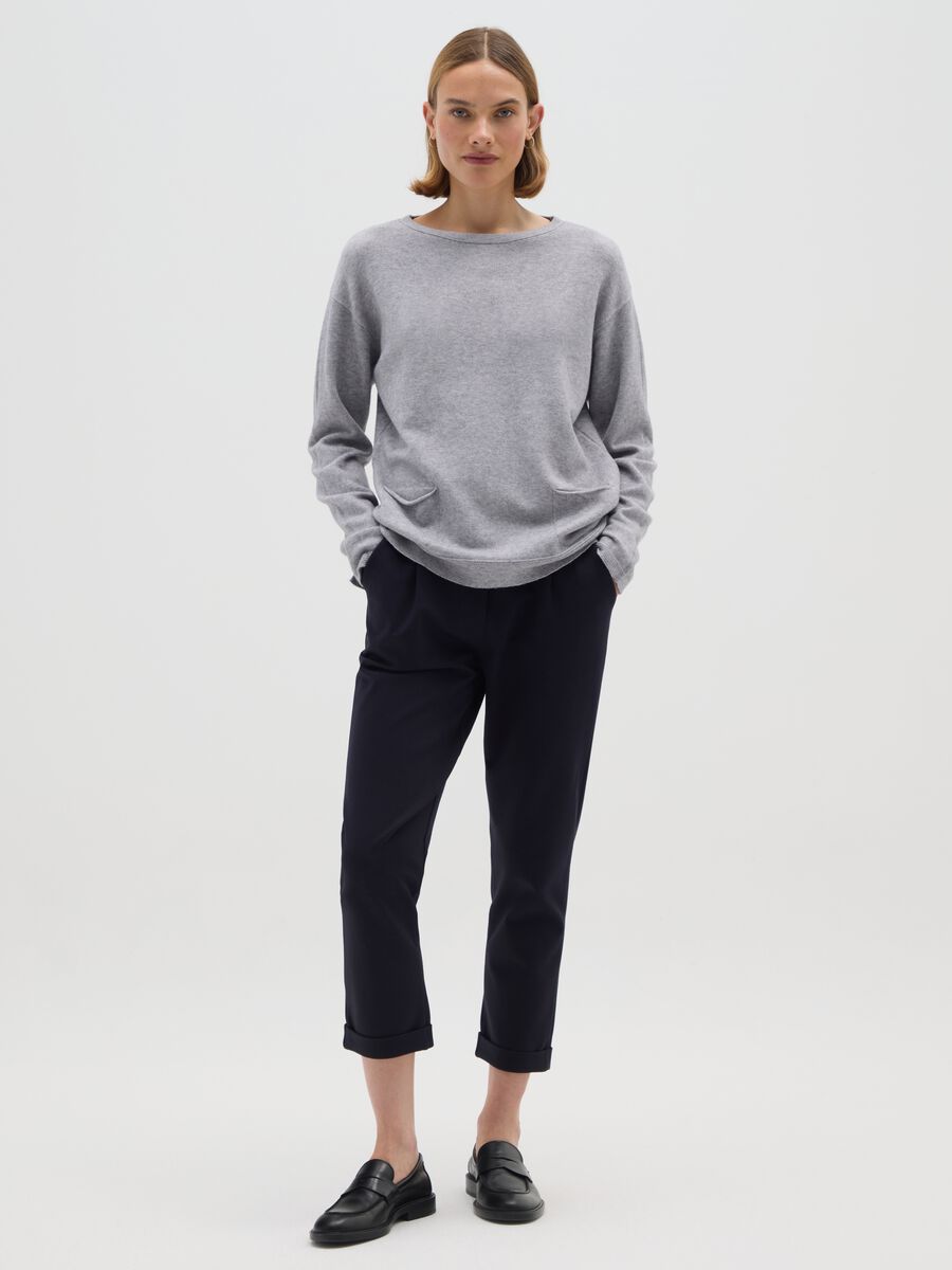 Grey regular fit jumper_1