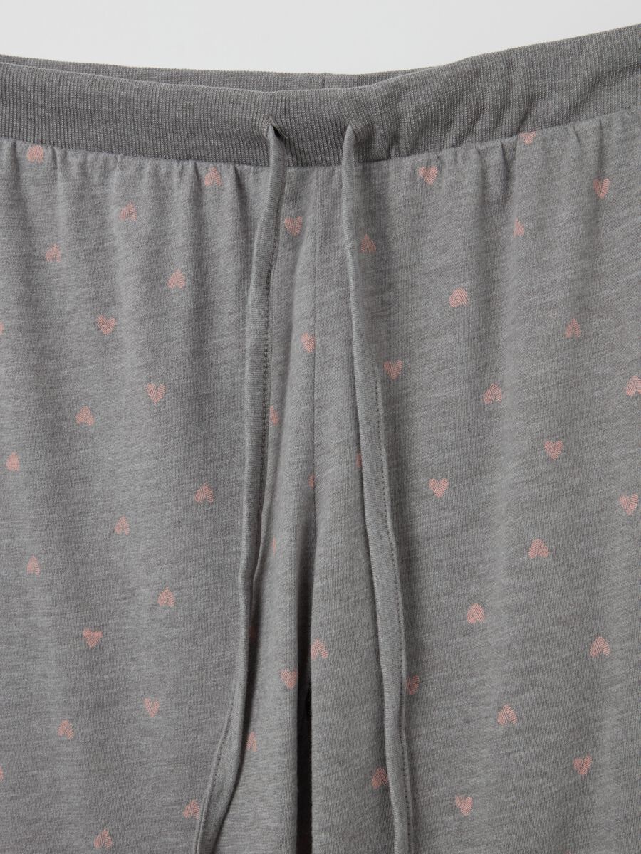 Pyjamas with drawstring and hearts print_5