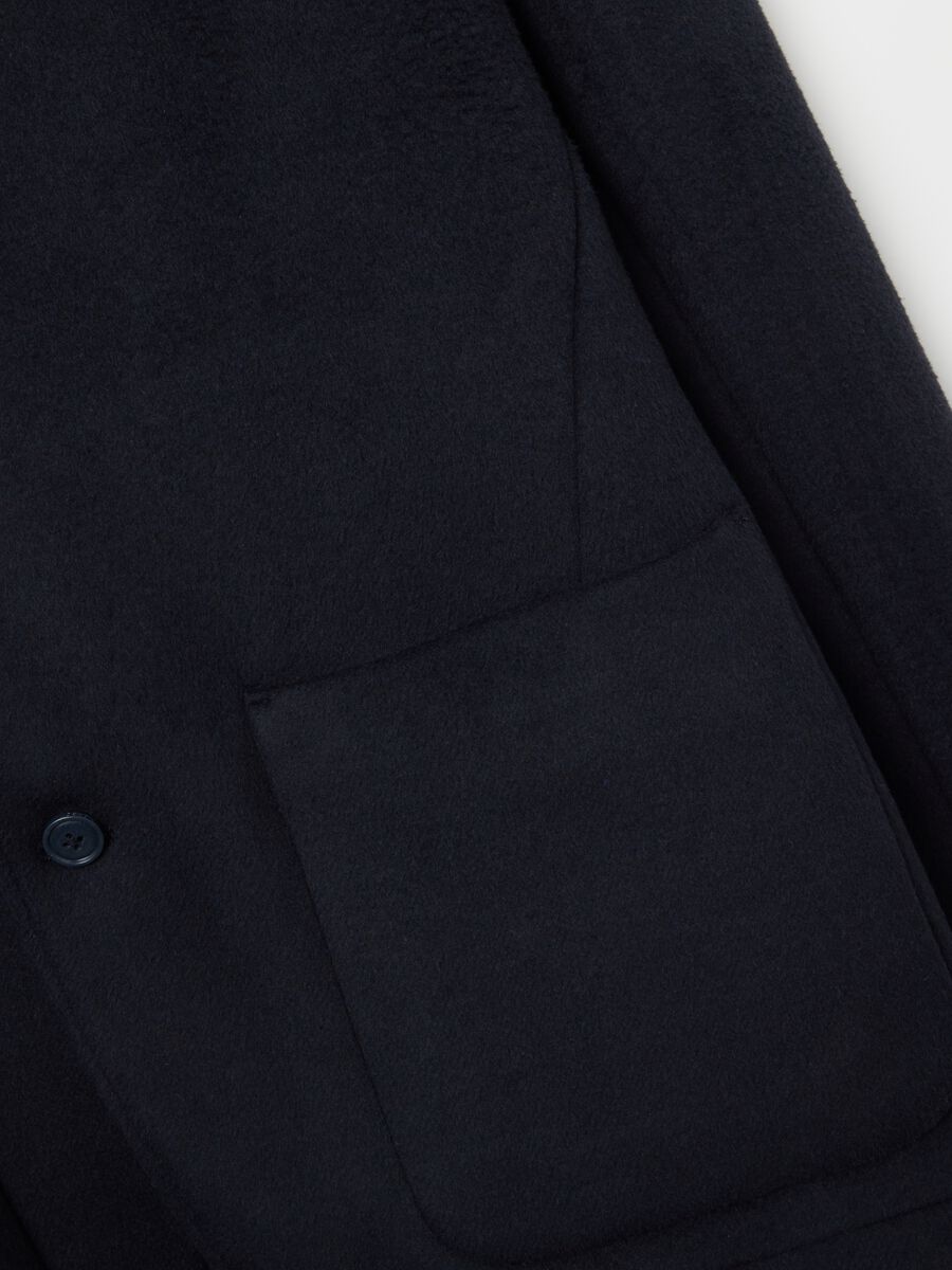 Blue Wool Blend Blazer_5