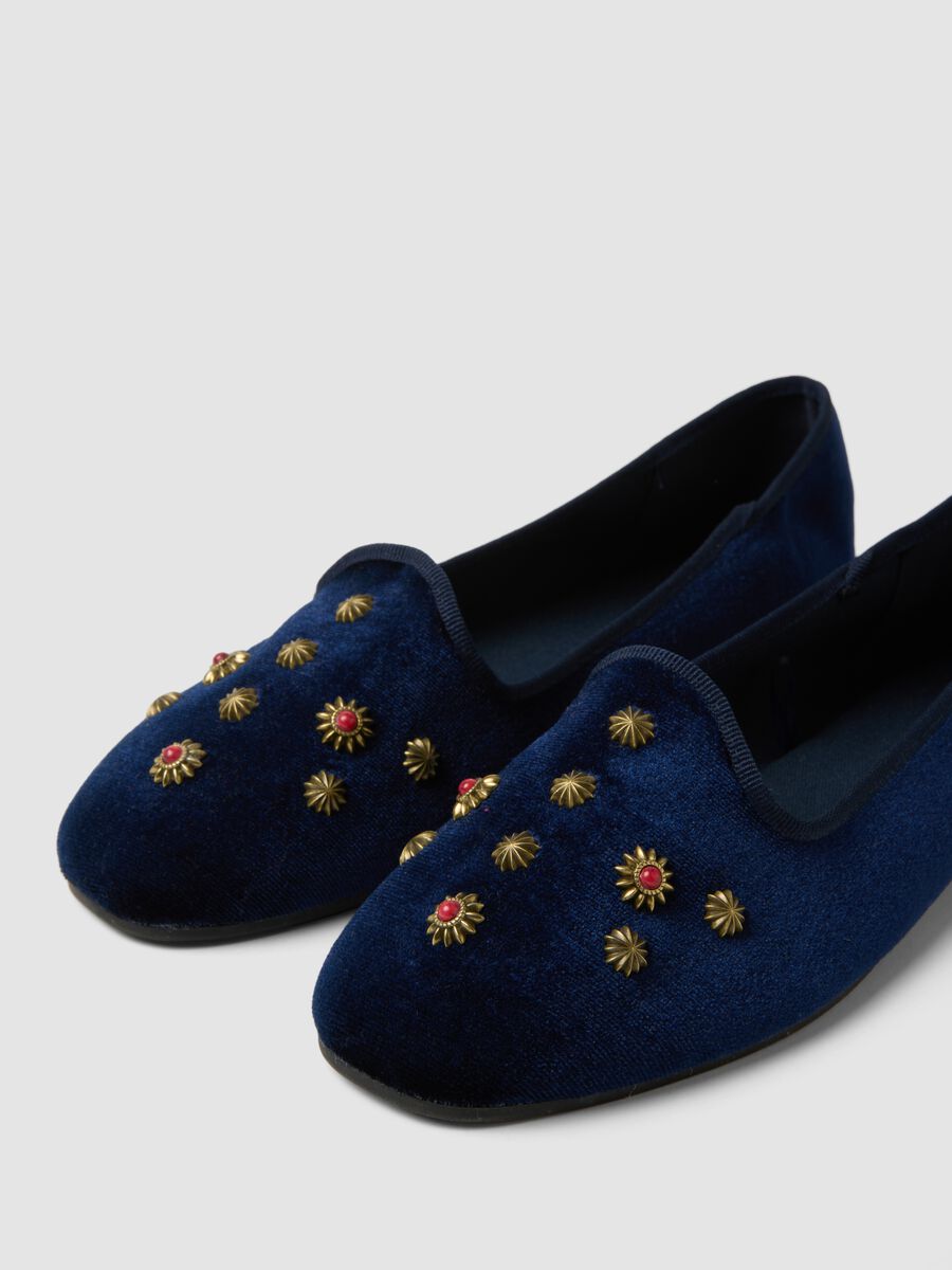 Blue Friulane with gold jewelled embellishments_2