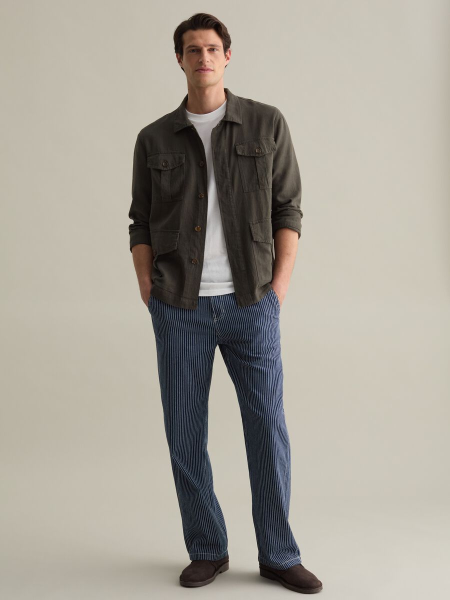 Shacket in viscosa lino e cotone_1