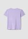 T-shirt in puro cotone viola da ragazza regular fit_4