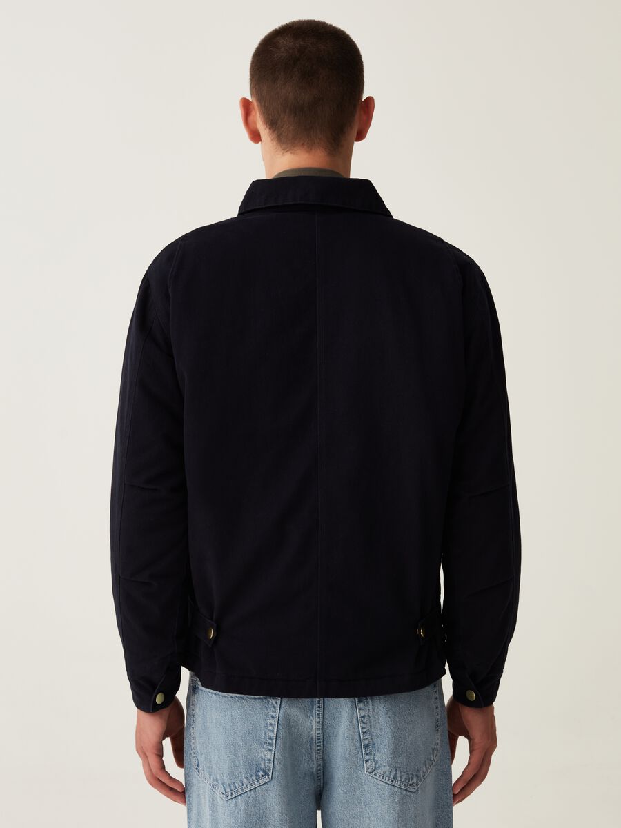 Shacket in cotone con zip_2
