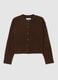 Brown fibre blend cardigan_4