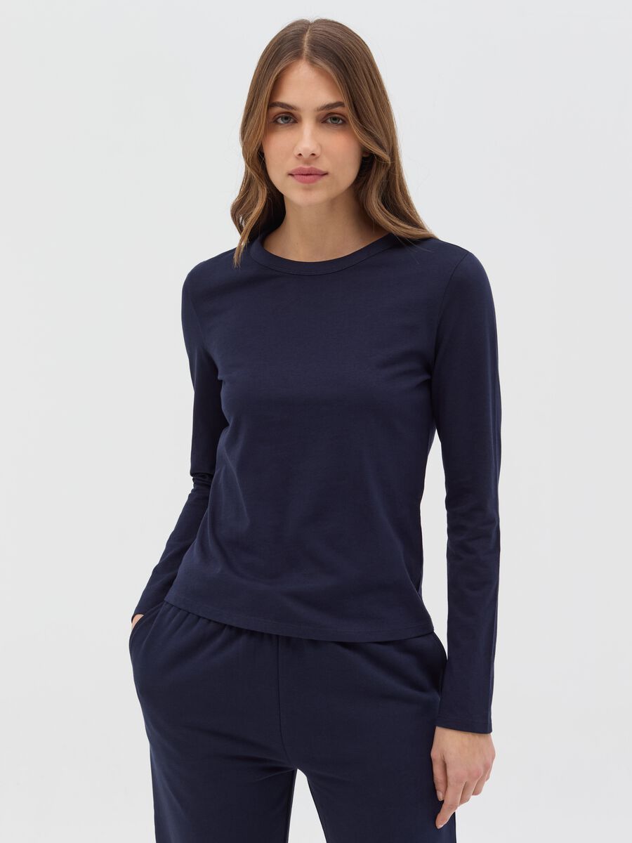 Essential long-sleeved T-shirt in cotton_0