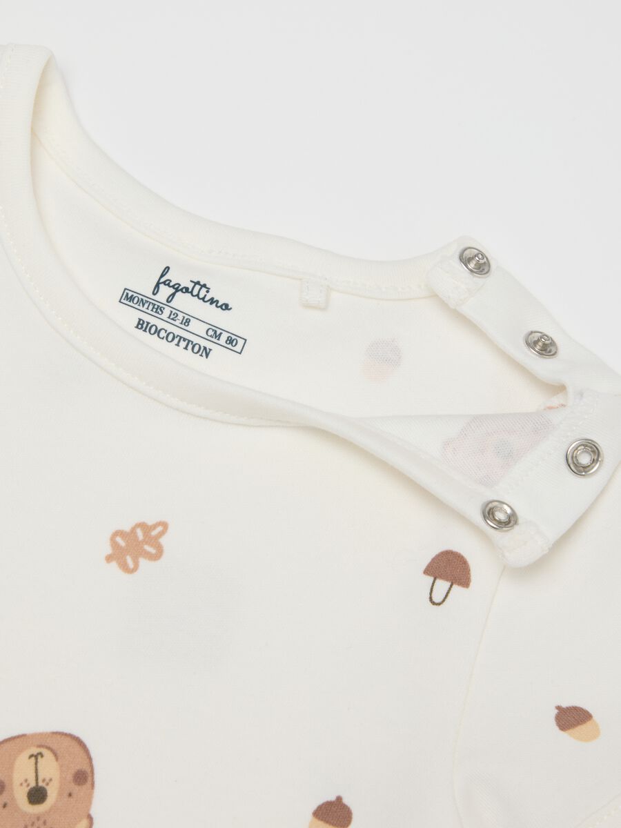 Multicolour pure cotton baby bodysuit tripack_3
