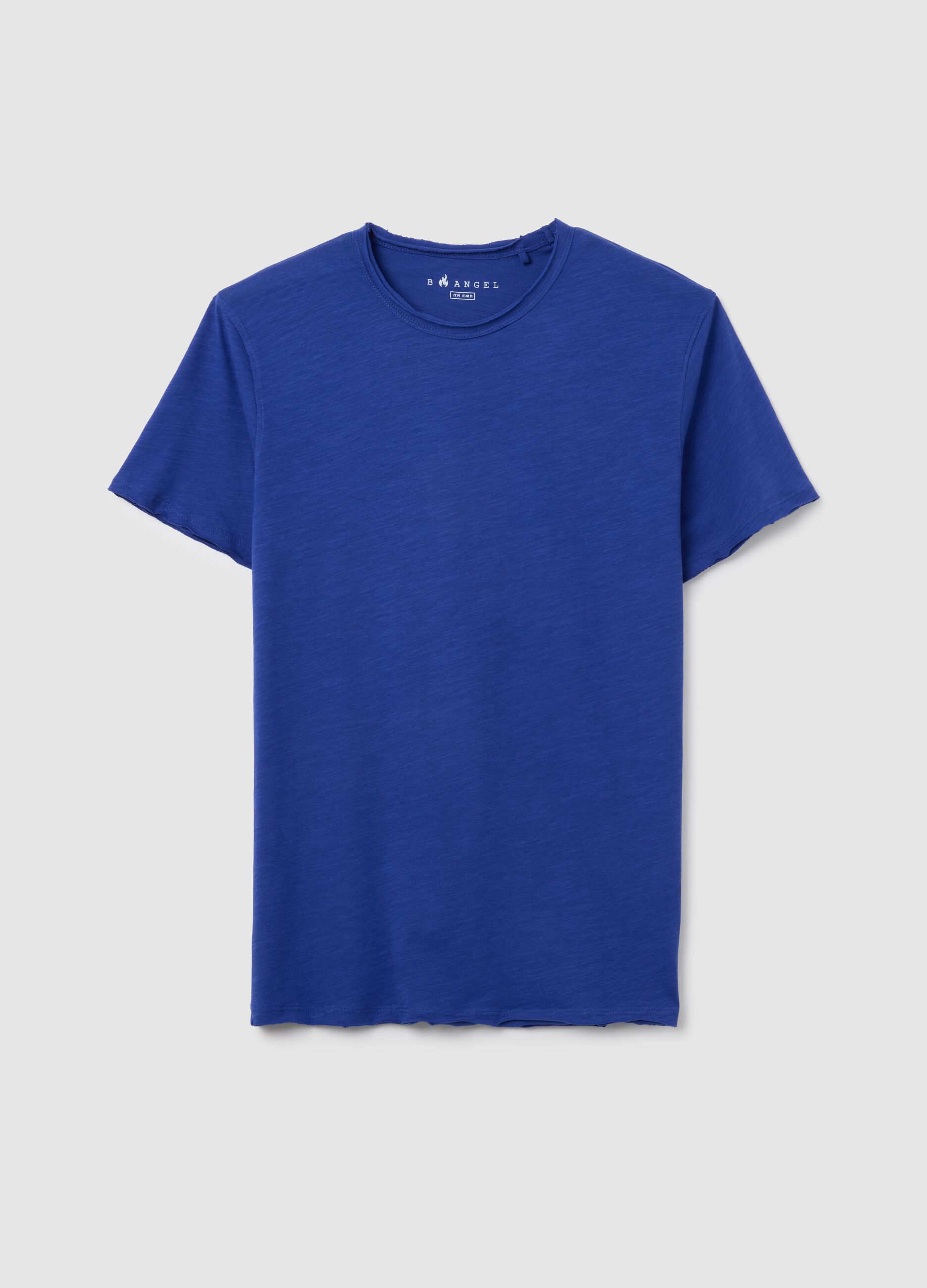 Men's Blue Regular Fit Pure Cotton T-Shirt