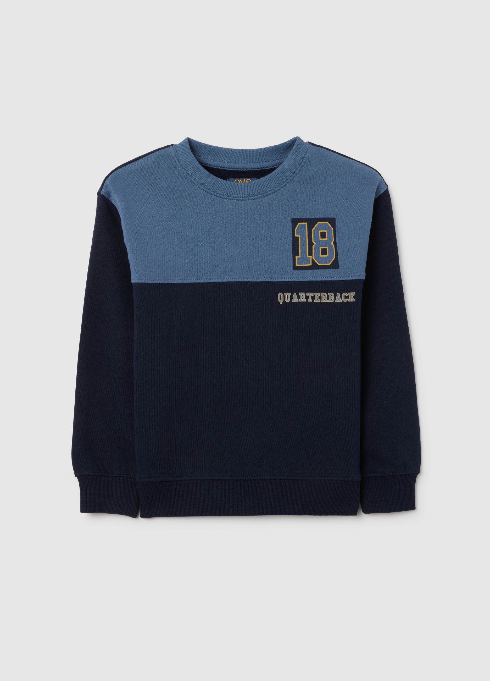 Child's sweatshirt in multicolour pure cotton, oversized fit
