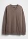 Brown Cotton Blend Jumper_0