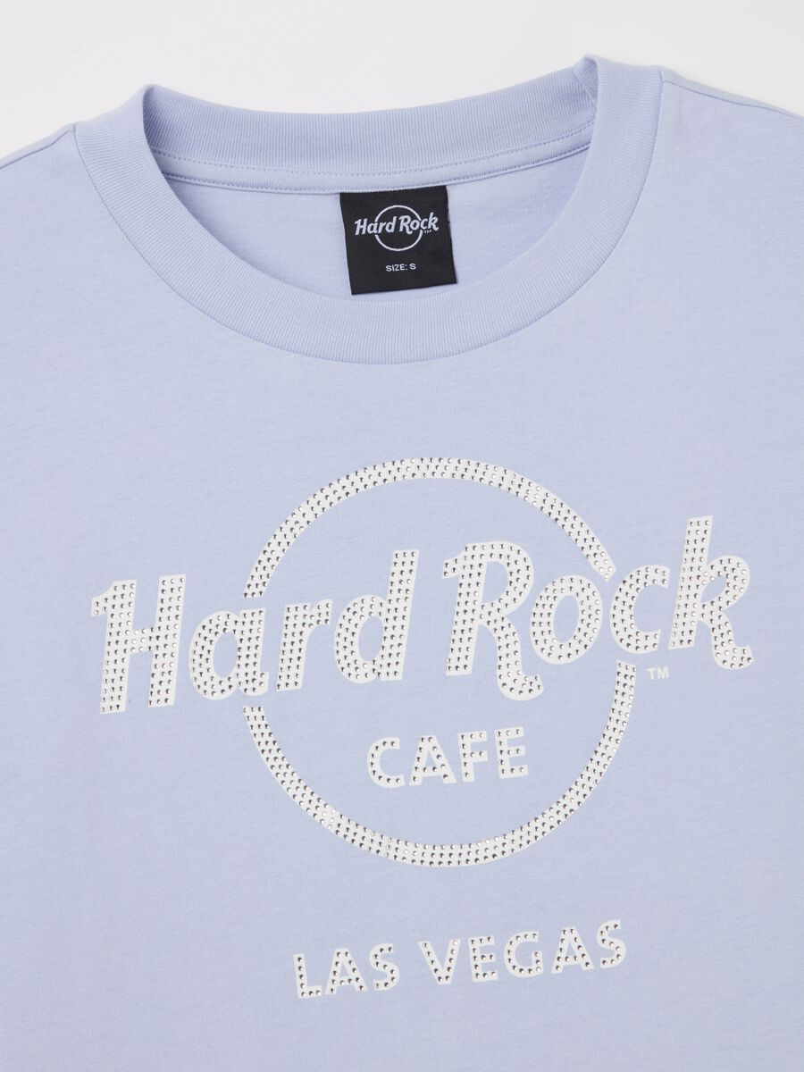 Light blue T-shirt with Hard Rock Café Las Vegas print_5