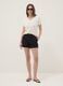 White stretch viscose T-shirt, regular fit_1