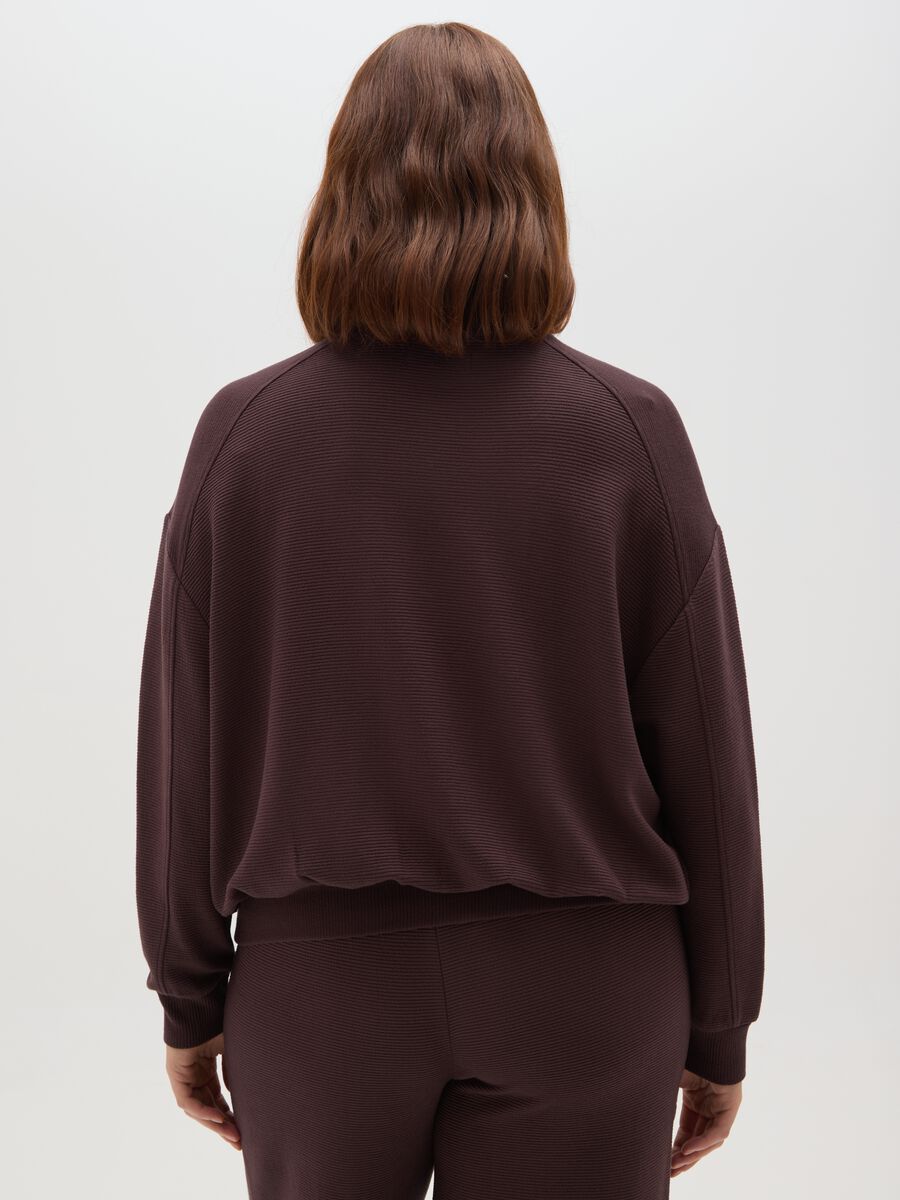 Brown regular fit sweatshirt_2