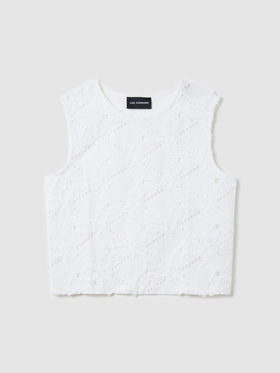White top in cotton broderie anglaise_4