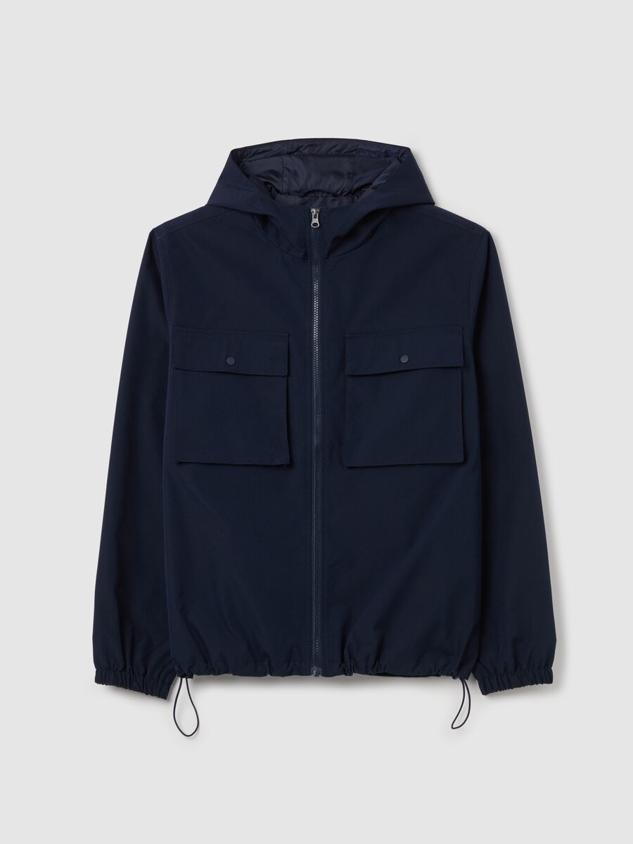 Short full-zip jacket with hood_4