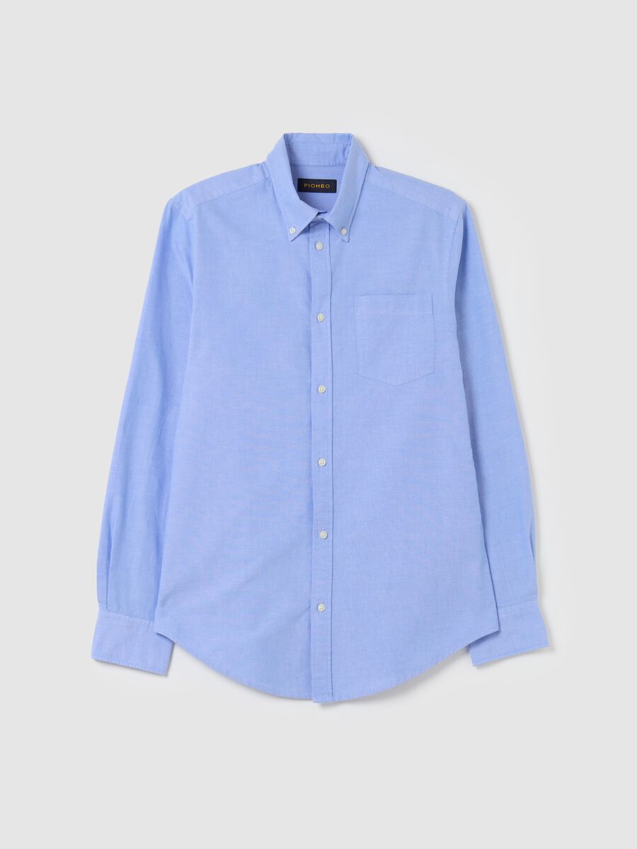Camicia regular fit in cotone oxford_4