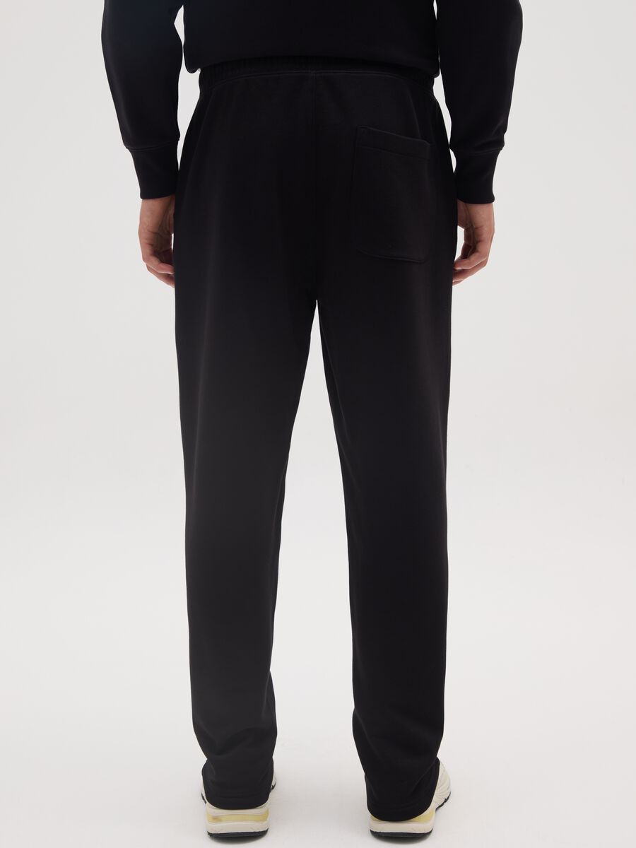 Black pure cotton oversized trousers_2