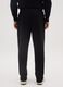 Black pure cotton oversized trousers_2