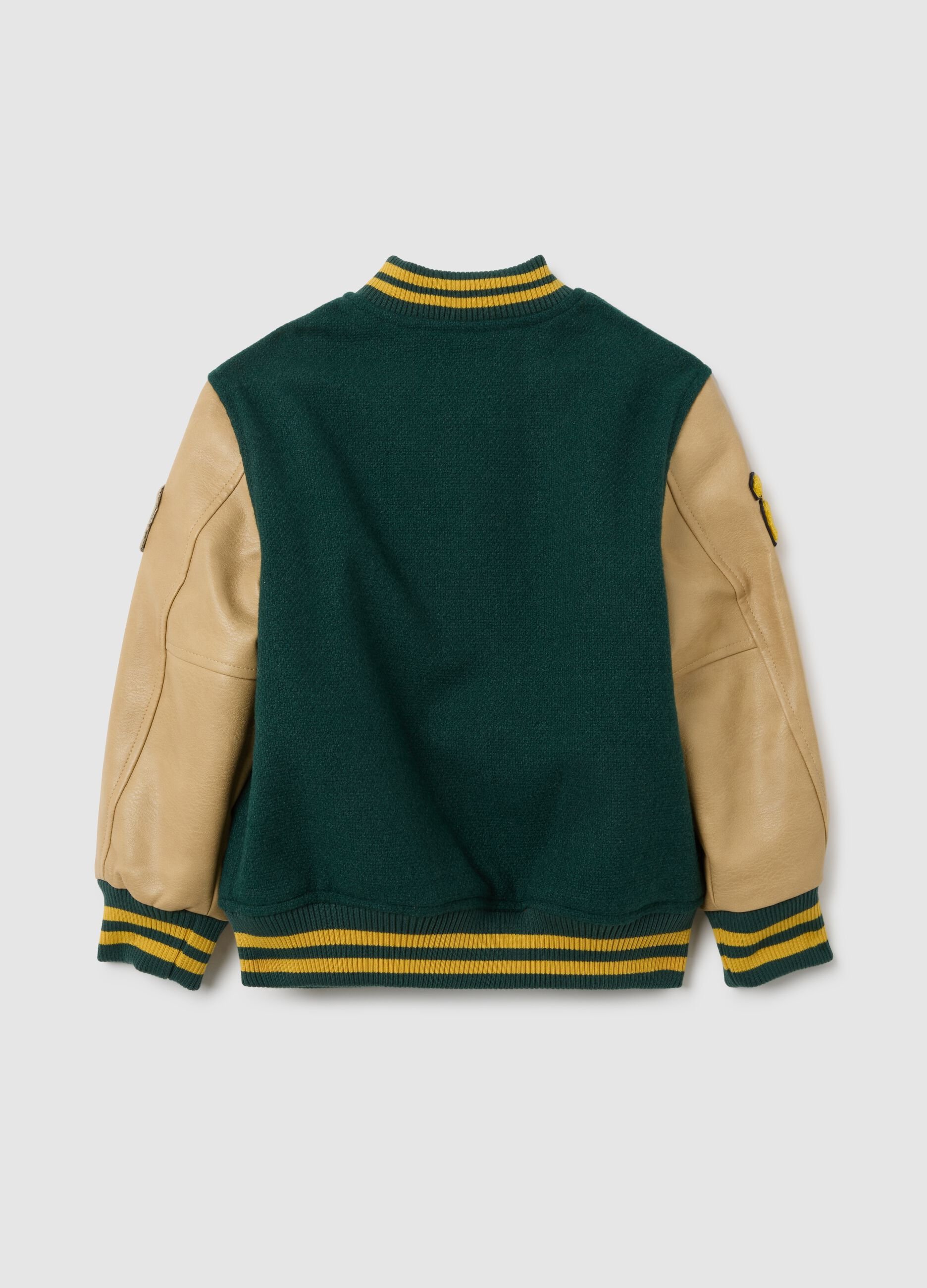 Multicolour kids' jacket with regular fit and buttons