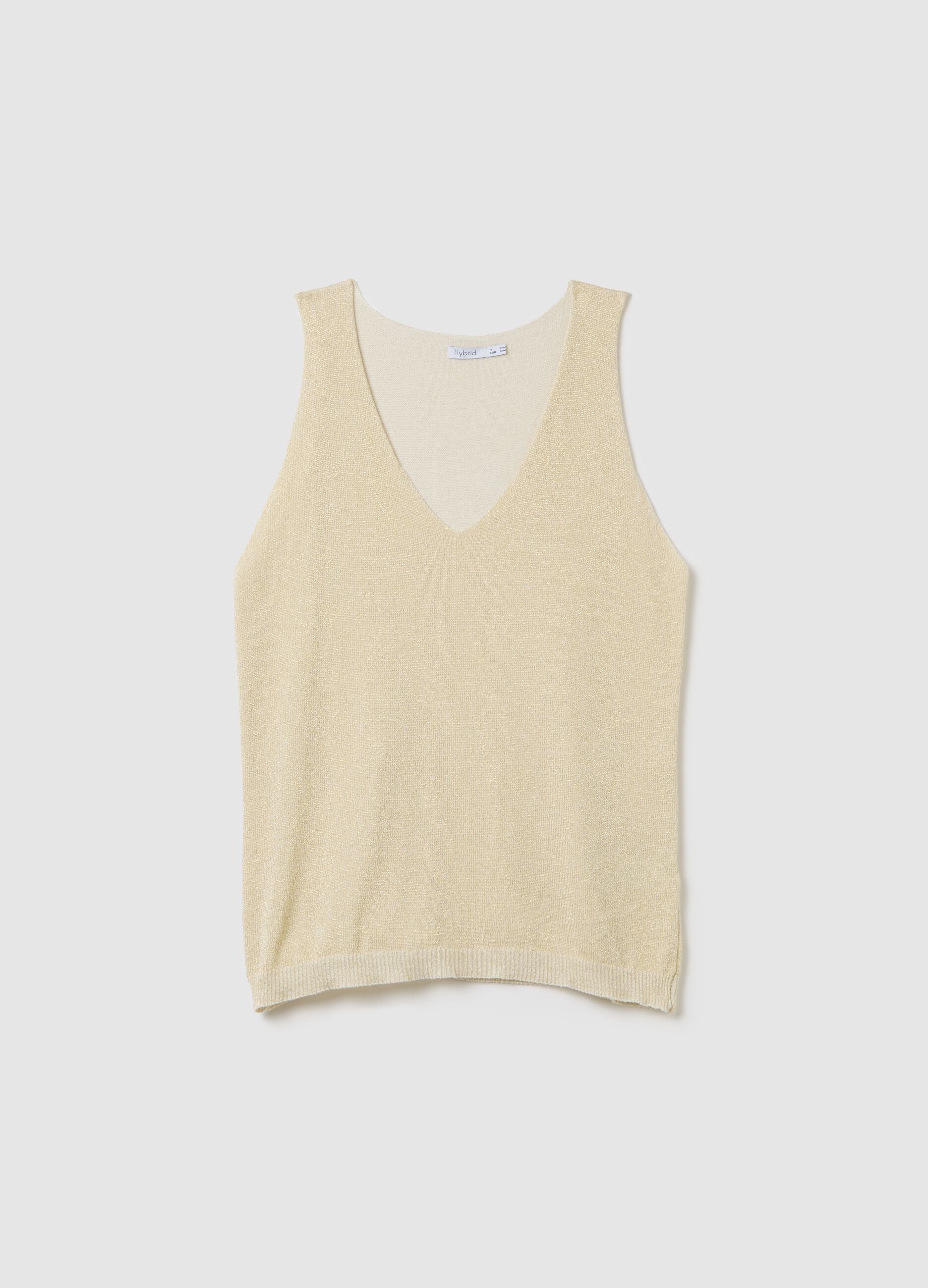 Gold regular fit women's viscose blend top