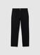 Black Regular Fit Pure Cotton Trousers_4