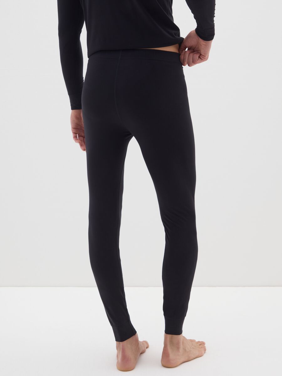 Black Regular Fit Leggings_2