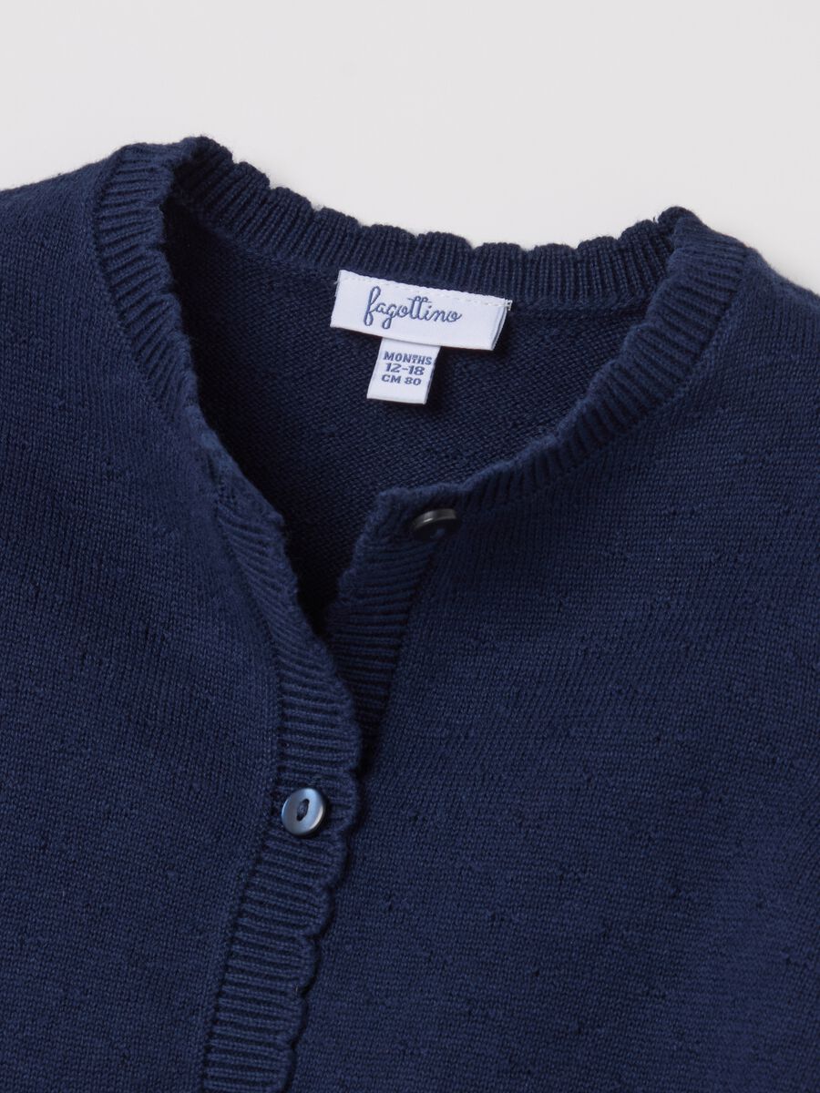 Cotton cardigan with scalloped neck_2