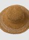 Pure paper-fibre hat in brown_1