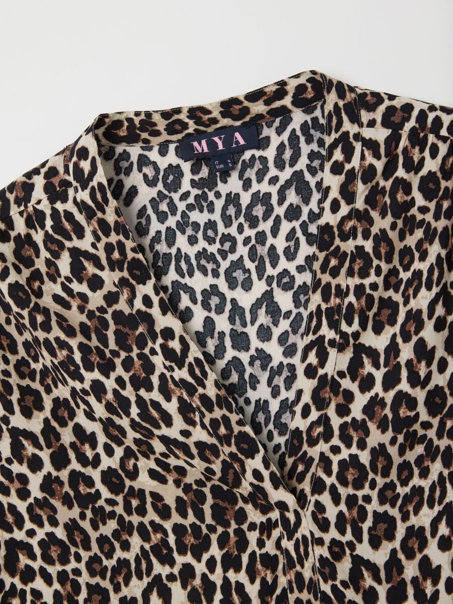 Multicolour pure viscose blouse regular fit_5