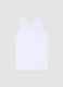 White Supima cotton vest top, regular fit_0