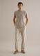 Beige linen-cotton blend regular fit t-shirt_1