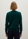 Green V-neck wool sweater_3