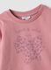 Pink pure organic cotton T-shirt with bow print for baby girl_2