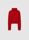 Girls' Regular Fit Red Turtleneck Sweater_3