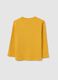 Yellow pure cotton children's jumper regular fit with print_1