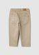Boys' beige regular fit pure cotton trousers_1