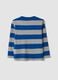 Multicoloured striped pure cotton crew-neck T-shirt for boys_1