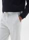 Grey cotton boy's jogger trousers with an oversized fit_2