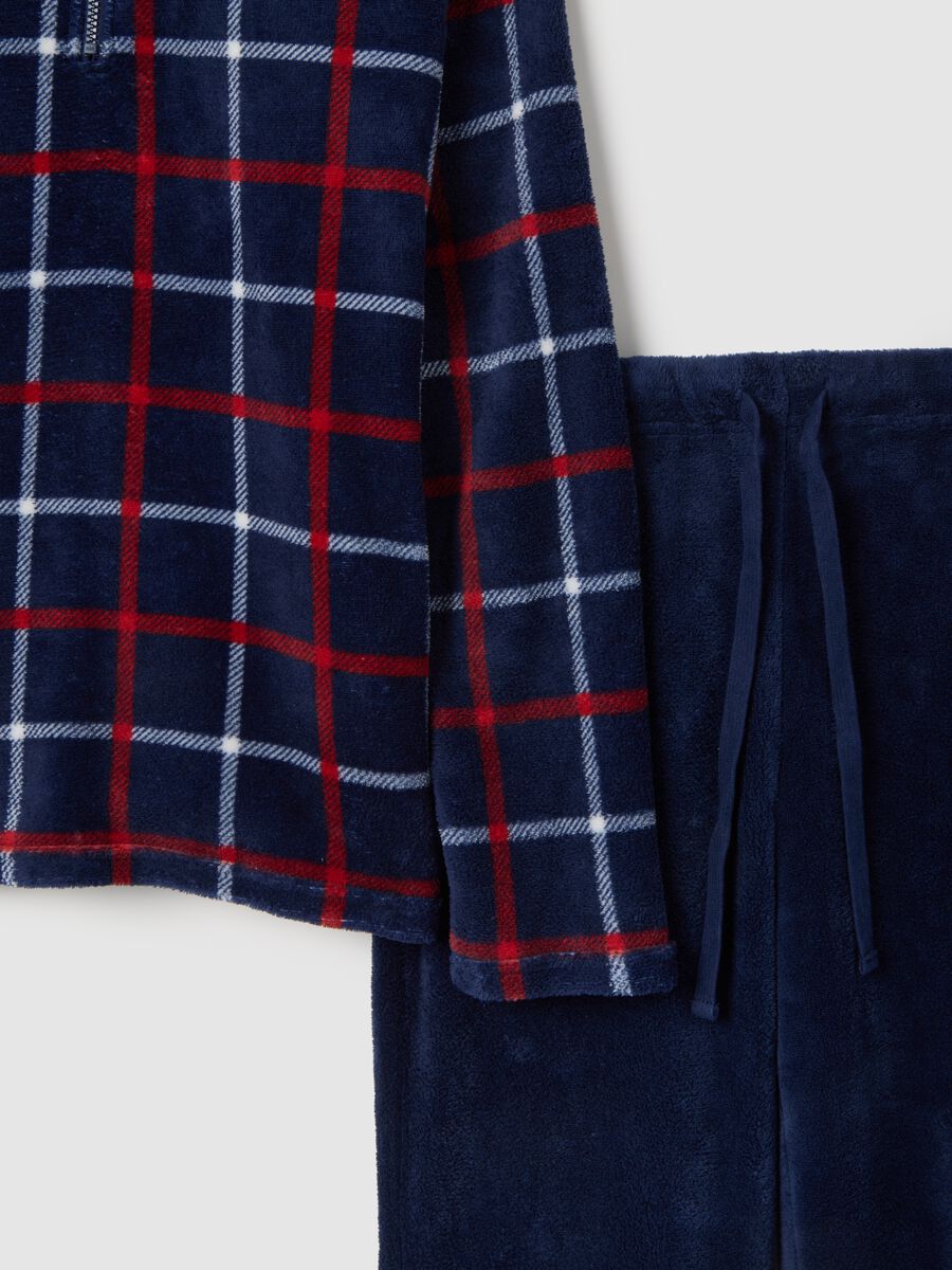 Multicoloured plaid regular fit pyjamas_5