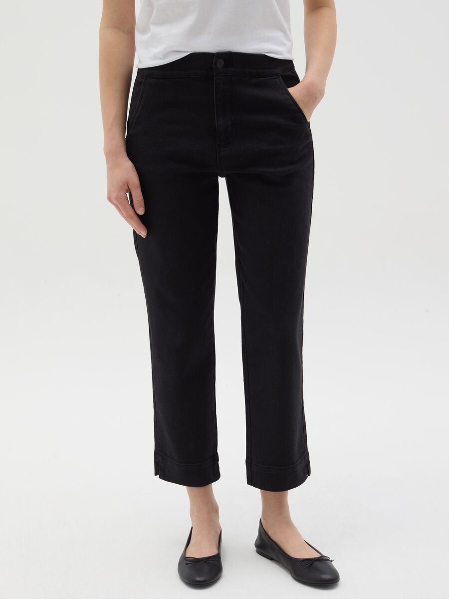High-rise chino jeans_1