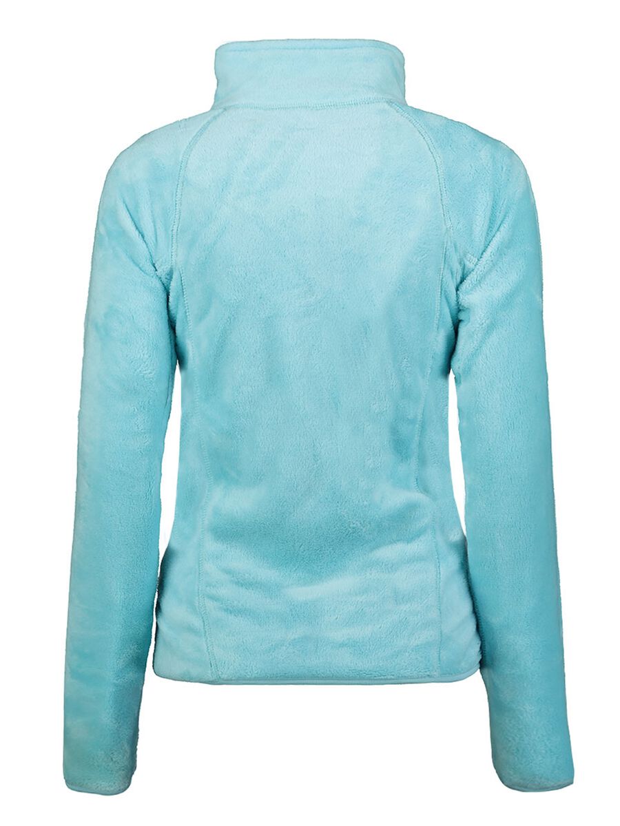 Full-zip sweatshirt in fleece with Geographical Norway embroidery_1