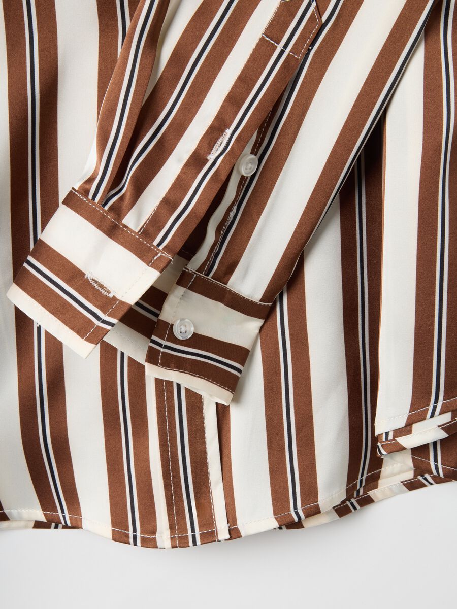 Multicolor Striped Long-sleeve Regular Fit Shirt_5