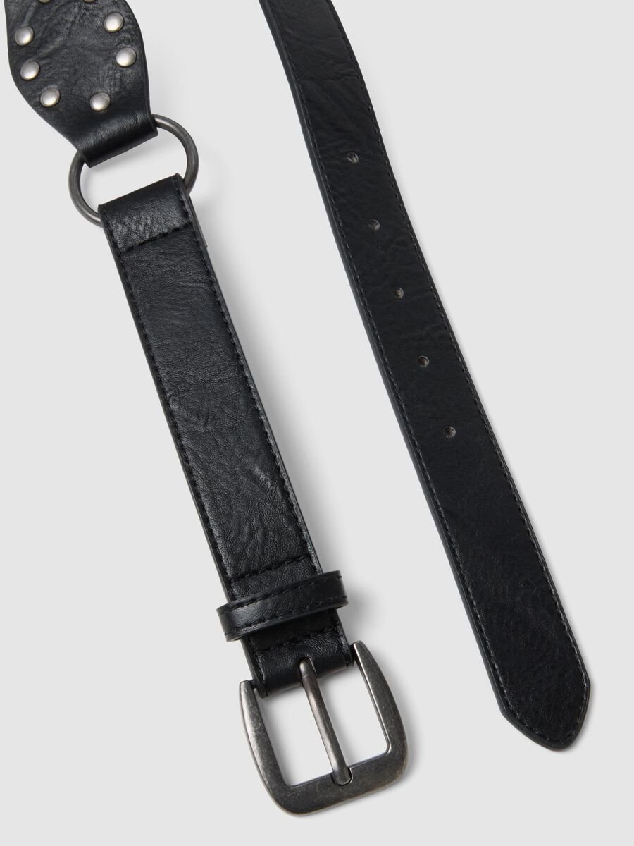 Cintura nera con dettagli metallici_1