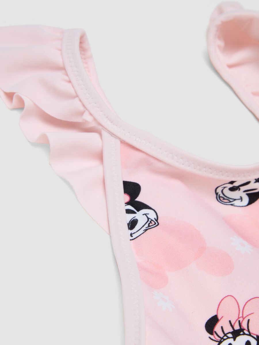 Costume intero rosa in tessuto elasticizzato con volant_2